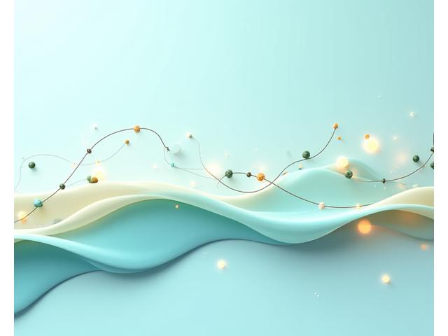 Abstract timeline graphic symbolizing the journey and evolution of Anima Craft, with key milestones marked by subtle glowing points.